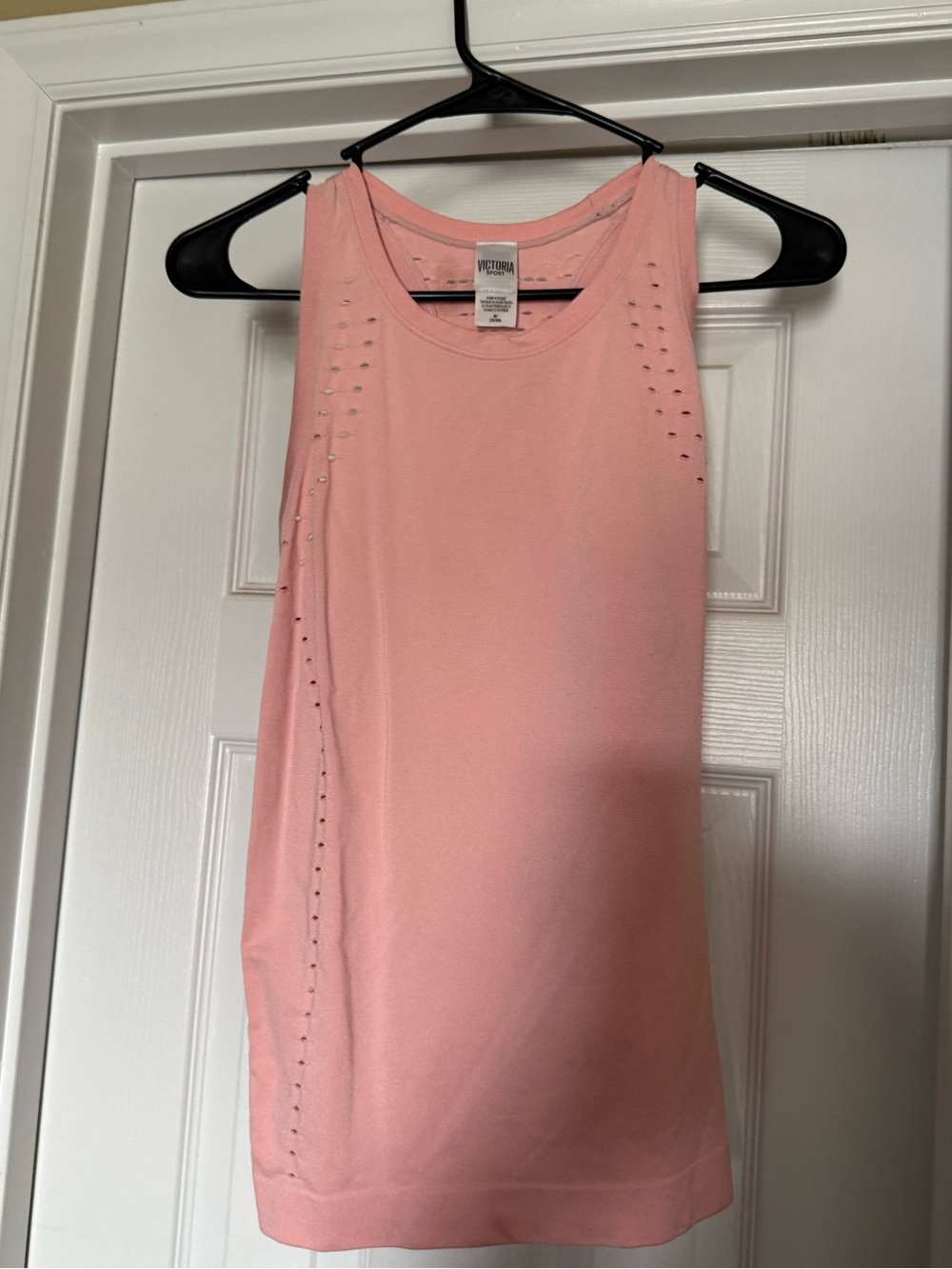 Victoria's Secret Light Pink Laser-Cut Tank Top